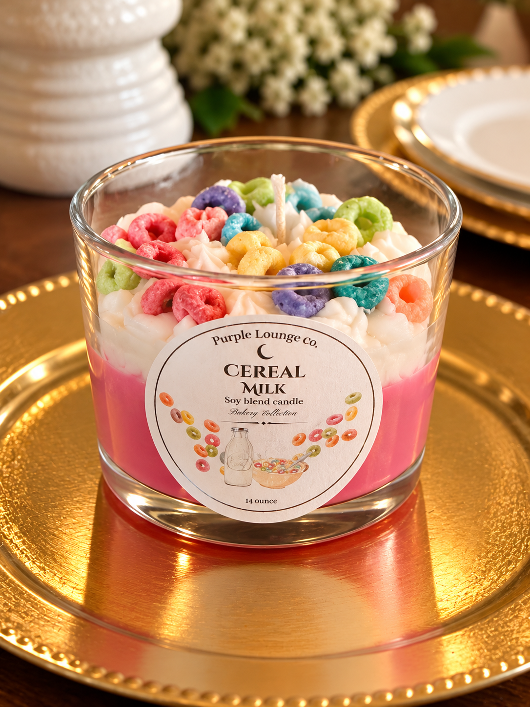 Cereal milk candle