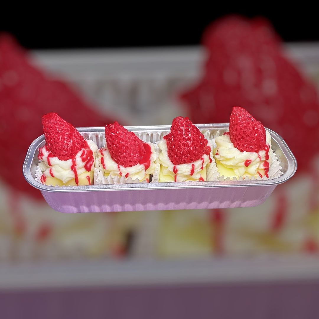 Strawberry shortcake scented wax melt