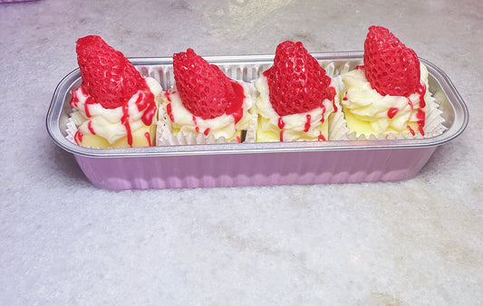 Strawberry shortcake scented wax melt